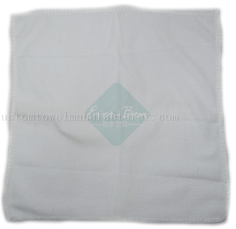 China Bulk window cleaning microfibre cloths Supplier Custom White microfiber towels Factory